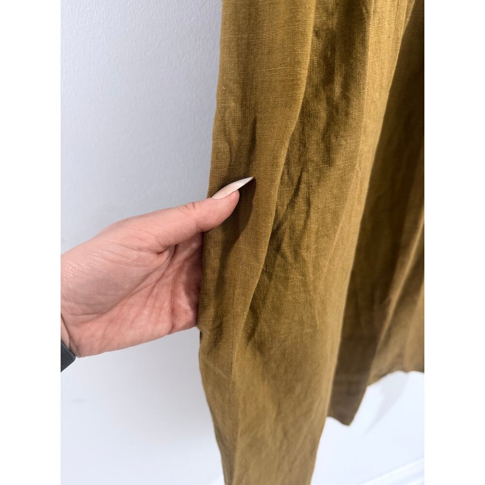 PYNE & SMITH No 15 european flax linen sustainable eco conscious midi dress - Picture 4 of 7
